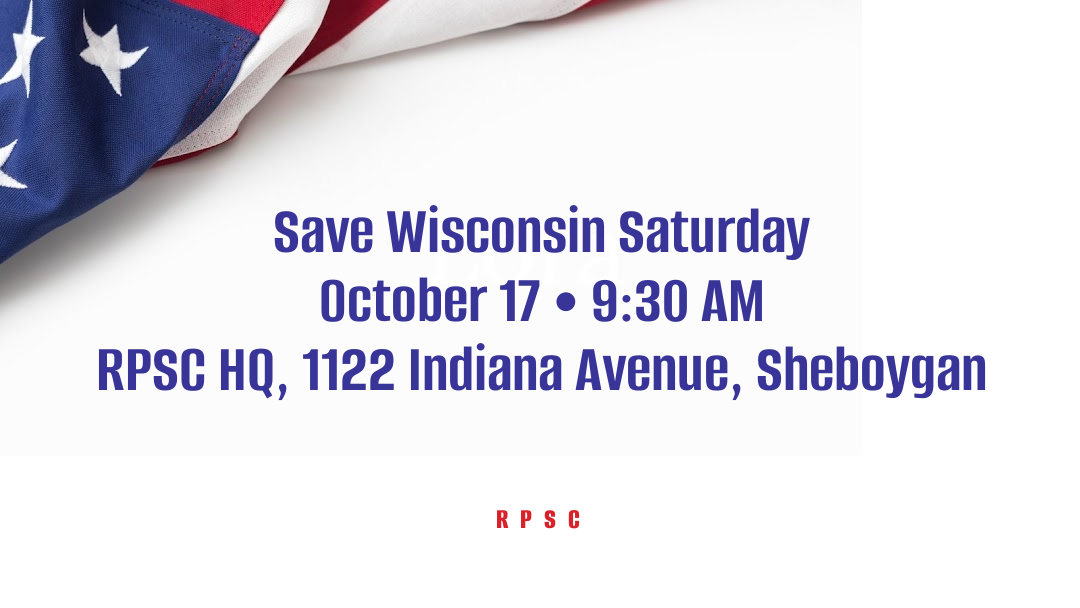 Sheboygan’s Save Wisconsin Saturday, October 17, 9:30 AM