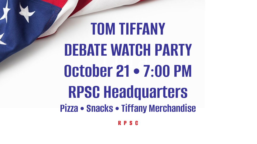 Tom Tiffany Debate Watch Party