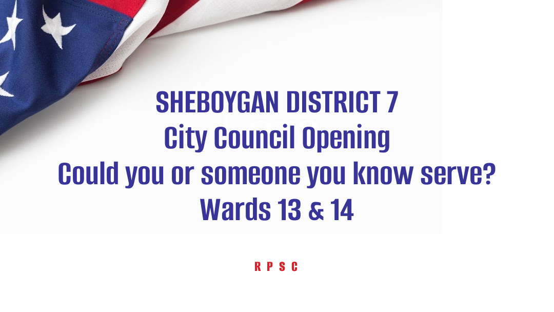 Sheboygan District 7 Council opening: An opportunity to serve